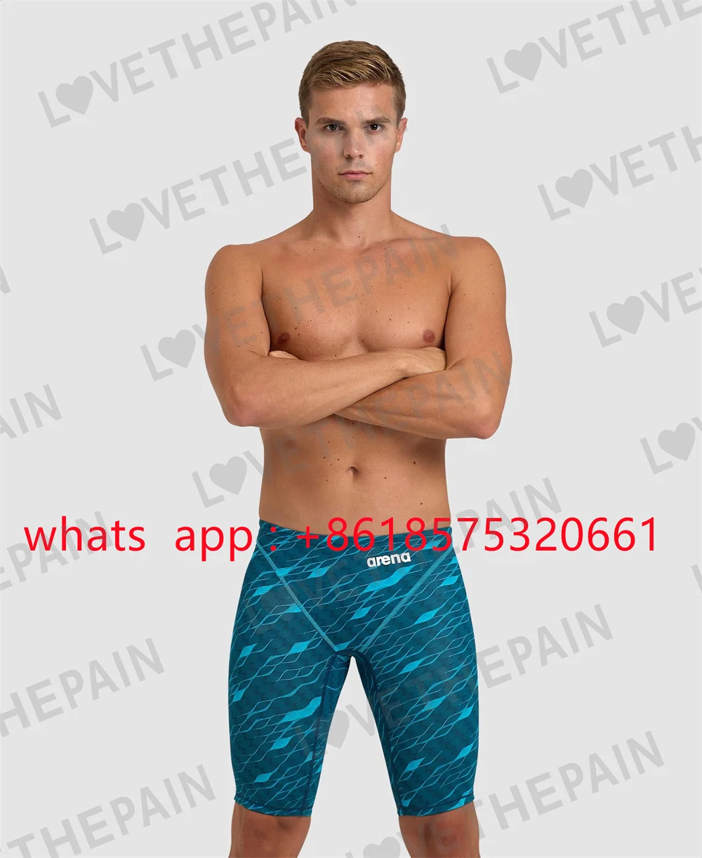 

Summer Mens Swimwear Training Swim Shorts Trunks Beach Tight Swimming Pants Swimsuits Jammer Running Sports Surf Shorts Trunks