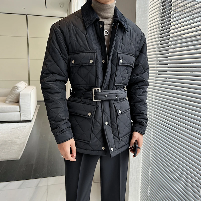 

Парка мужская зимняя с хлопковой подкладкой, модная свободная теплая куртка в винтажном стиле, в деловом стиле, повседневная верхняя одежда