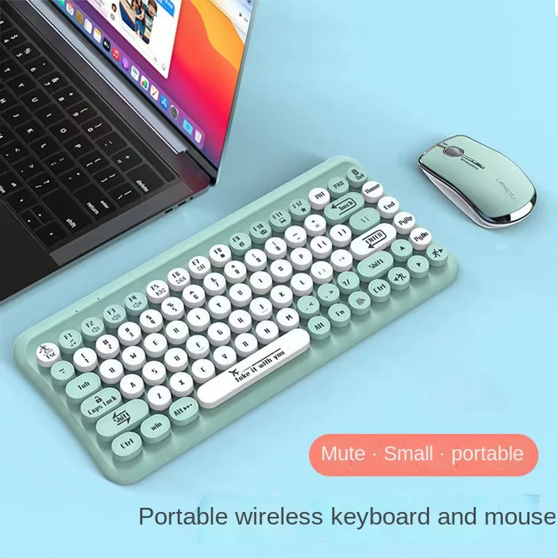 

Беспроводная Usb клавиатура и мышь 2,4G, игровая клавиатура, мышь, набор для Macbook, ноутбука, ПК, игровой компьютер, водонепроницаемая Бесшумная к...