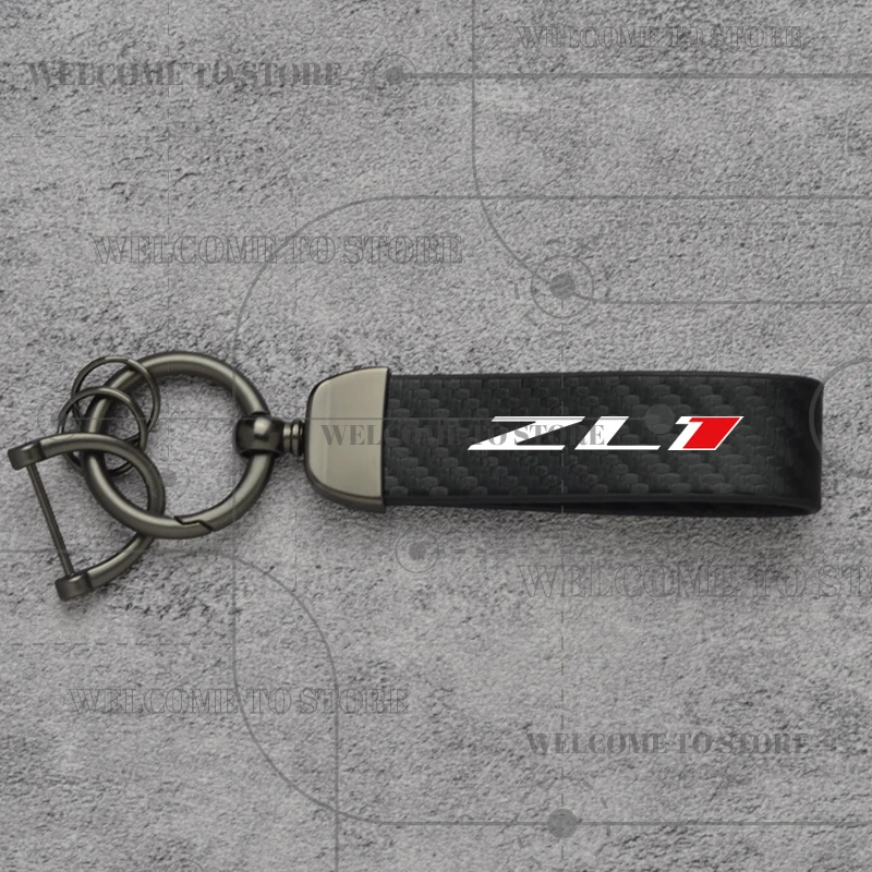 

Углеродное волокно для Chevrolet ZL1, эмблема Camaro Super Hornet Captiva Malibu Spark, модный кожаный брелок для мужчин и женщин, кольцо для ключей от автомобиля