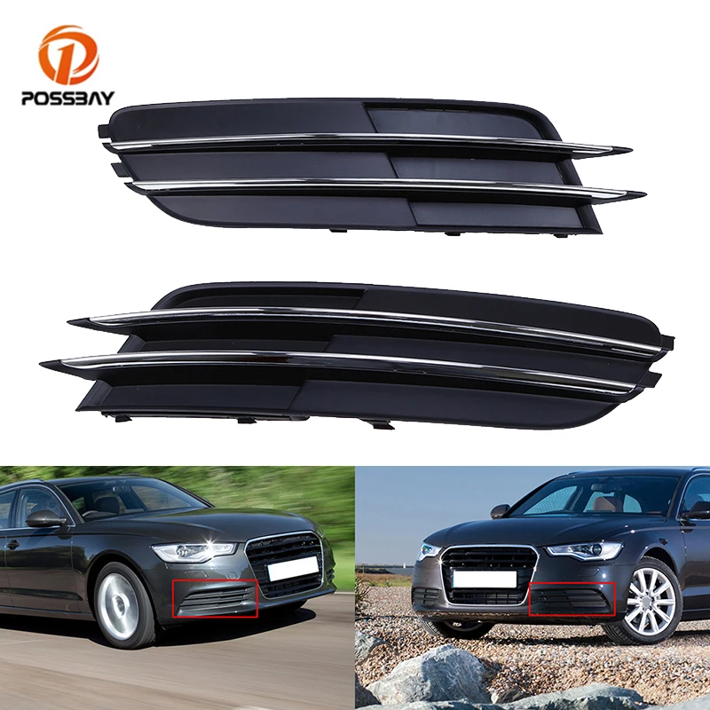 

2 шт., передние и нижние решетки для капота Audi A6 C7 Sedan Avant 2011-2015 Pre-facelift