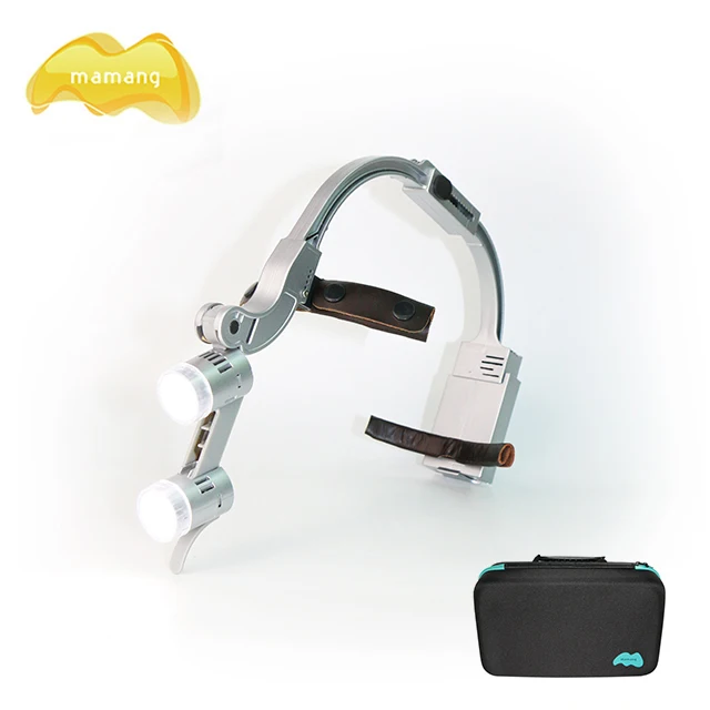 

Double Shadowless rechargeable headlamp for dentist surgery medical headlamp
