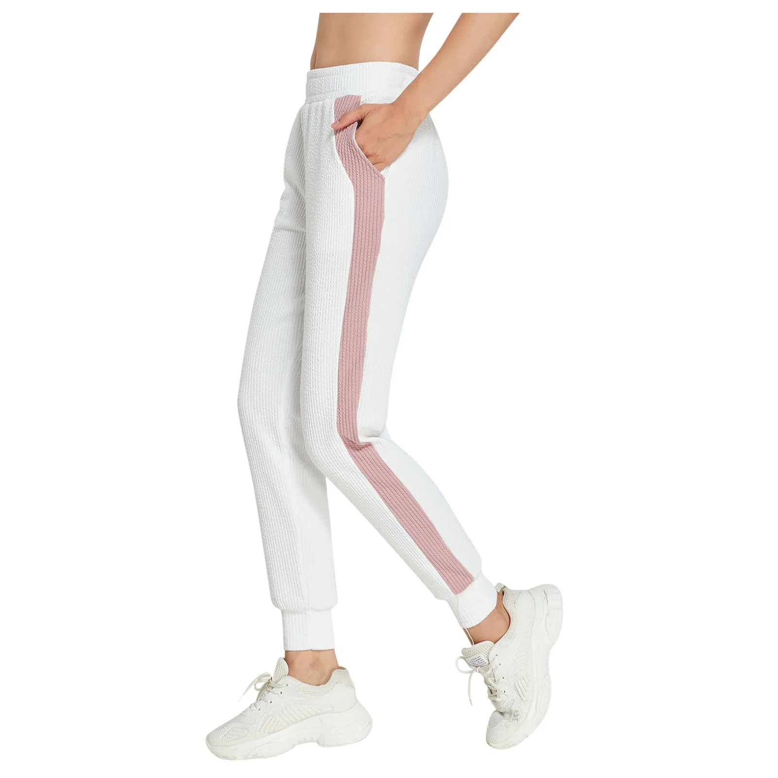 

Брюки прямые однотонные женские, хлопковые свободные штаны с поясом, повседневные брюки с карманами, для бега, джинсы для брюк