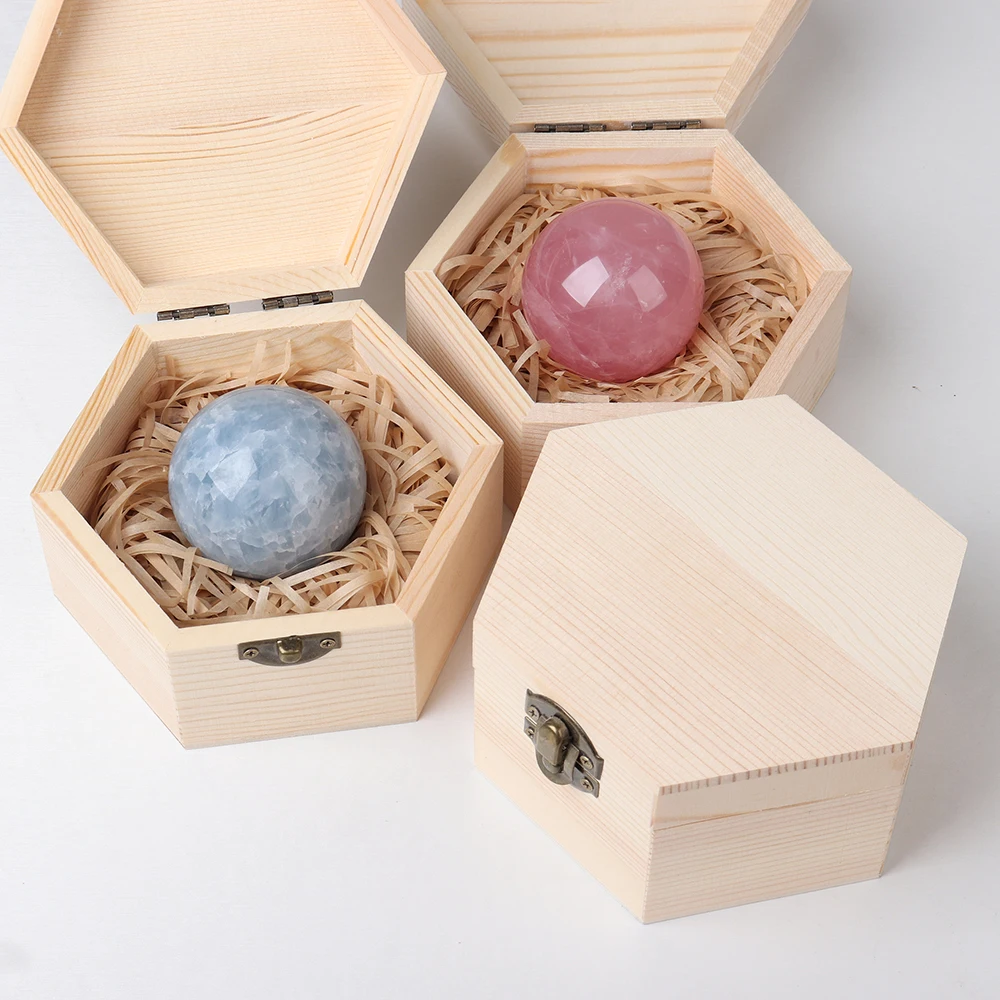 

Mineraali Natural Healing Crystals Raw Kyanite Rose Quartzs Gemstone Polished Round Ball Hexagonal Wooden Gifts Box Sets Carving