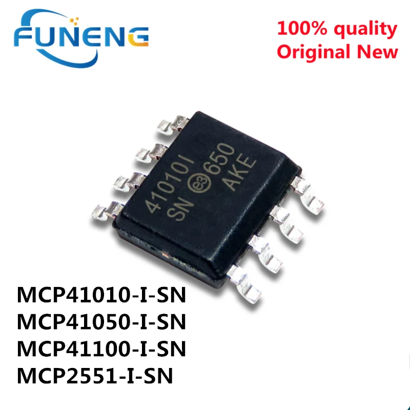 5pcs MCP41010-ISN MCP41010 41010I SOP-8 SOP MCP41050-ISN 41050I MCP41100-ISN 41100I MCP2551-ISN MCP2551I