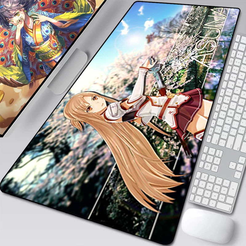 

Sword Art Online Table Mat Desktop Accessories Mouse Pad Gaming Desk Cute Mousepads Mousepad Deskmat Gamer Keyboard Cabinet Mats