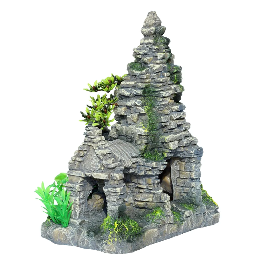 

Shrimp Hideaway House Fish Breeding Nest Aquarium Landscape Adornment (Grey)