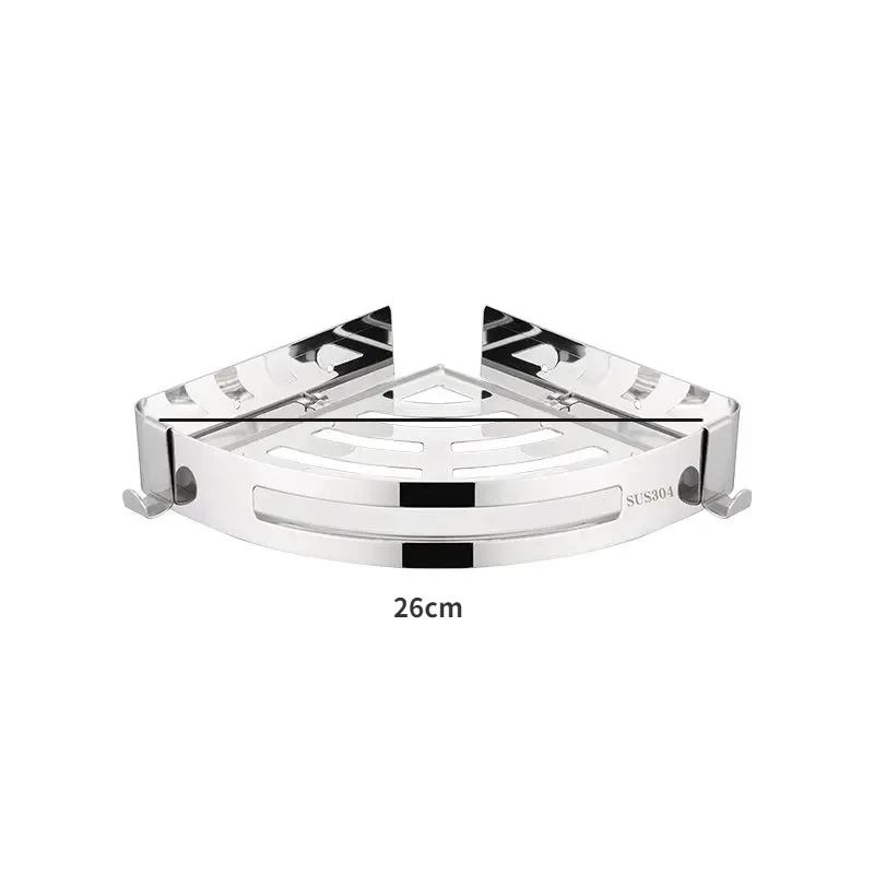 

Двухъярусный угловой органайзер из нержавеющей стали для ванной комнаты