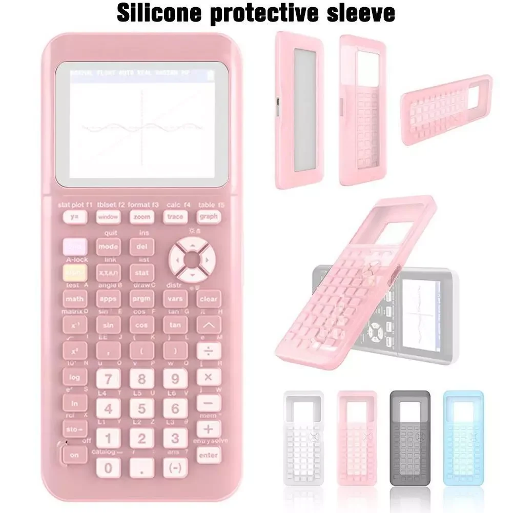 

New Soft Suitable For Texas Instruments TI-84 Plus CE Calculator Silicone Protective Full Cover Scratch-proof Dust-proof Handbag