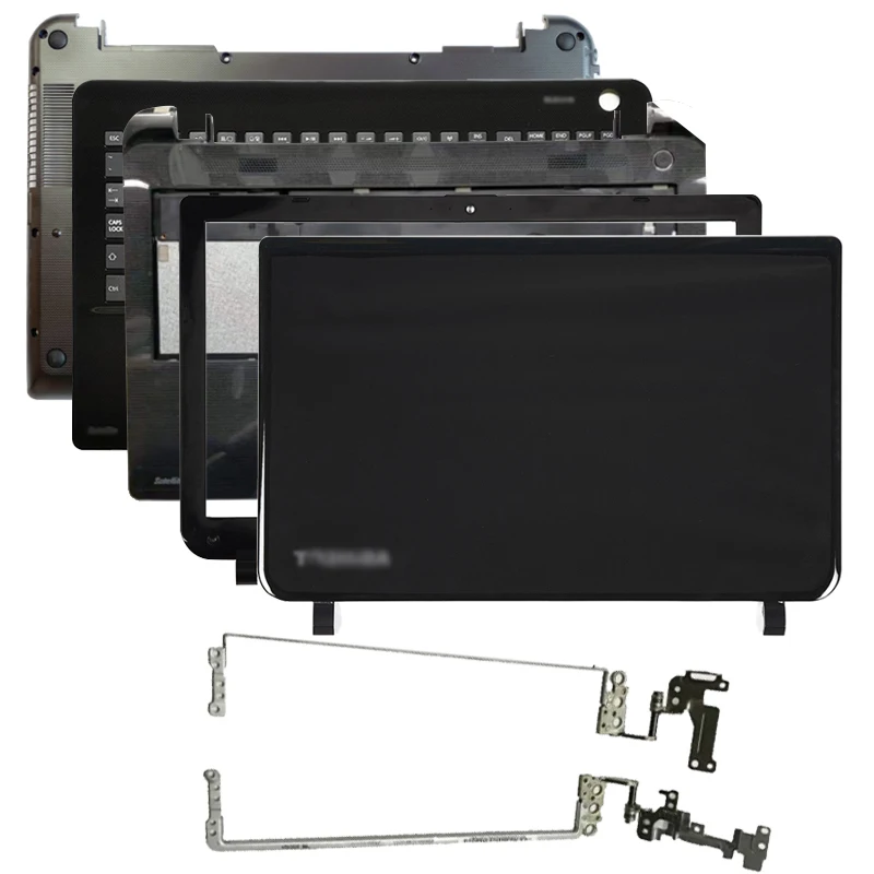 

Чехол для ноутбука, задняя крышка ЖК-экрана, передняя панель, петли, подставка для рук, клавиатура для Toshiba Satellite, задняя панель, женская, черн...