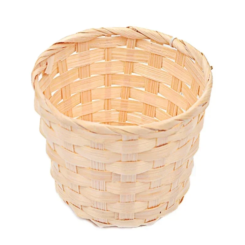 

1 шт. новый бамбуковый садовый цветочный горшок ручной работы, плетеная корзина, соломенная лоскутная плетеная корзина из ротанга, органайзер для хранения морских водорослей, детские горшки