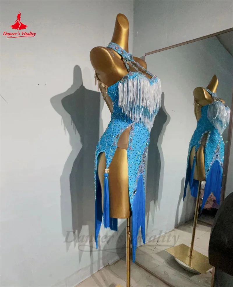 Платье для латиноамериканских танцев женщин на заказ Rumba Chacha Tango competitton