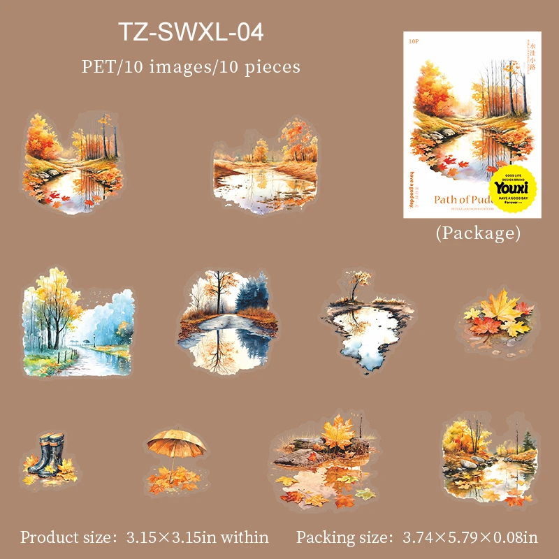 

Набор стикеров Jianwu Path of Puddles Series