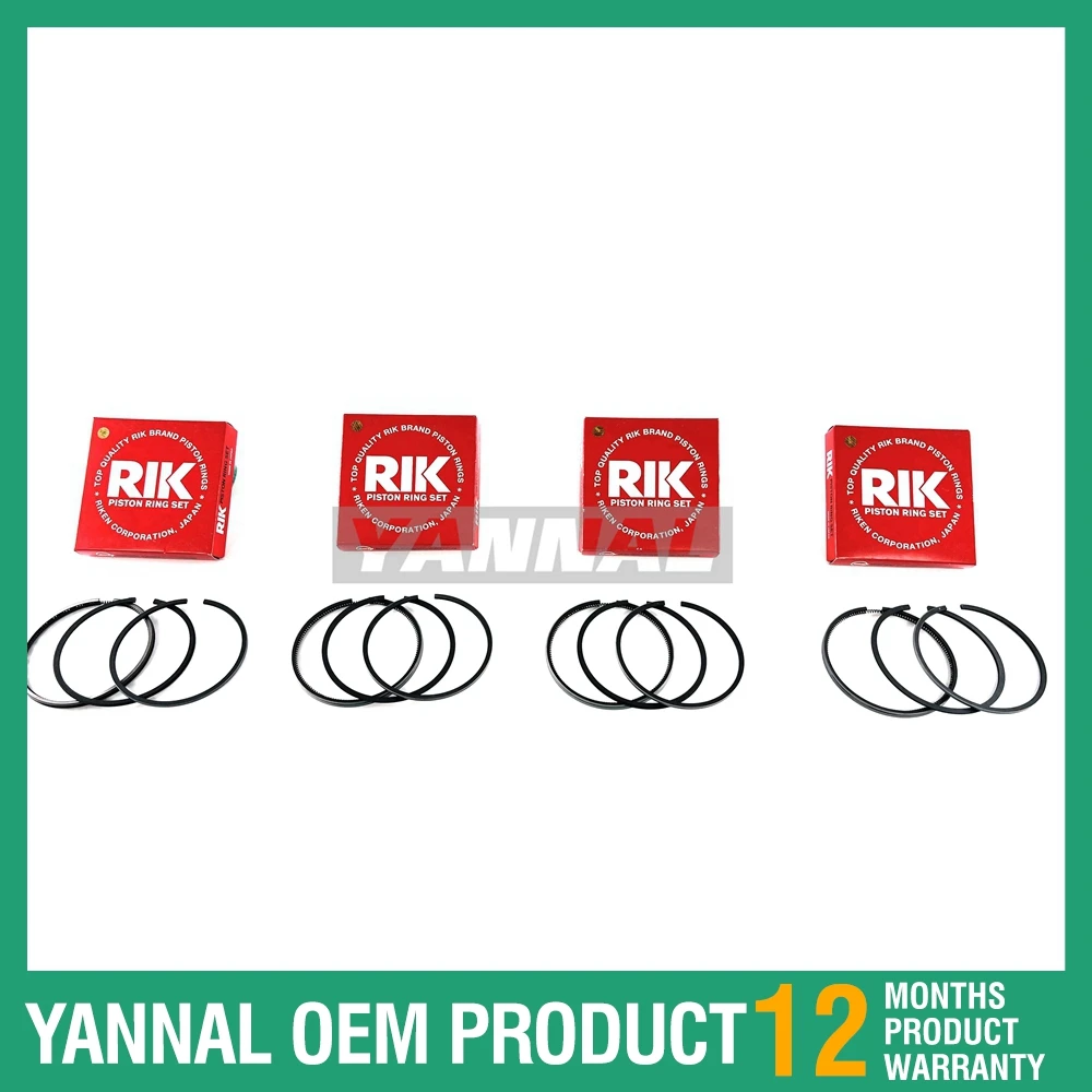 Для Yanmar 4JH2-TE 4JH2 4JH2-T Набор поршневых колец подходит для деталей двигателя морской