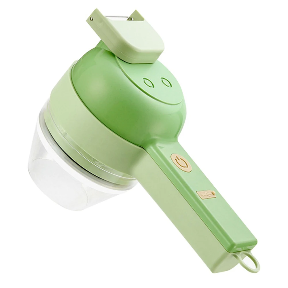 

Ручной нож для овощей 4 в 1, Электрический фотоэлектрический беспроводной кухонный комбайн, чесночный грязерезка