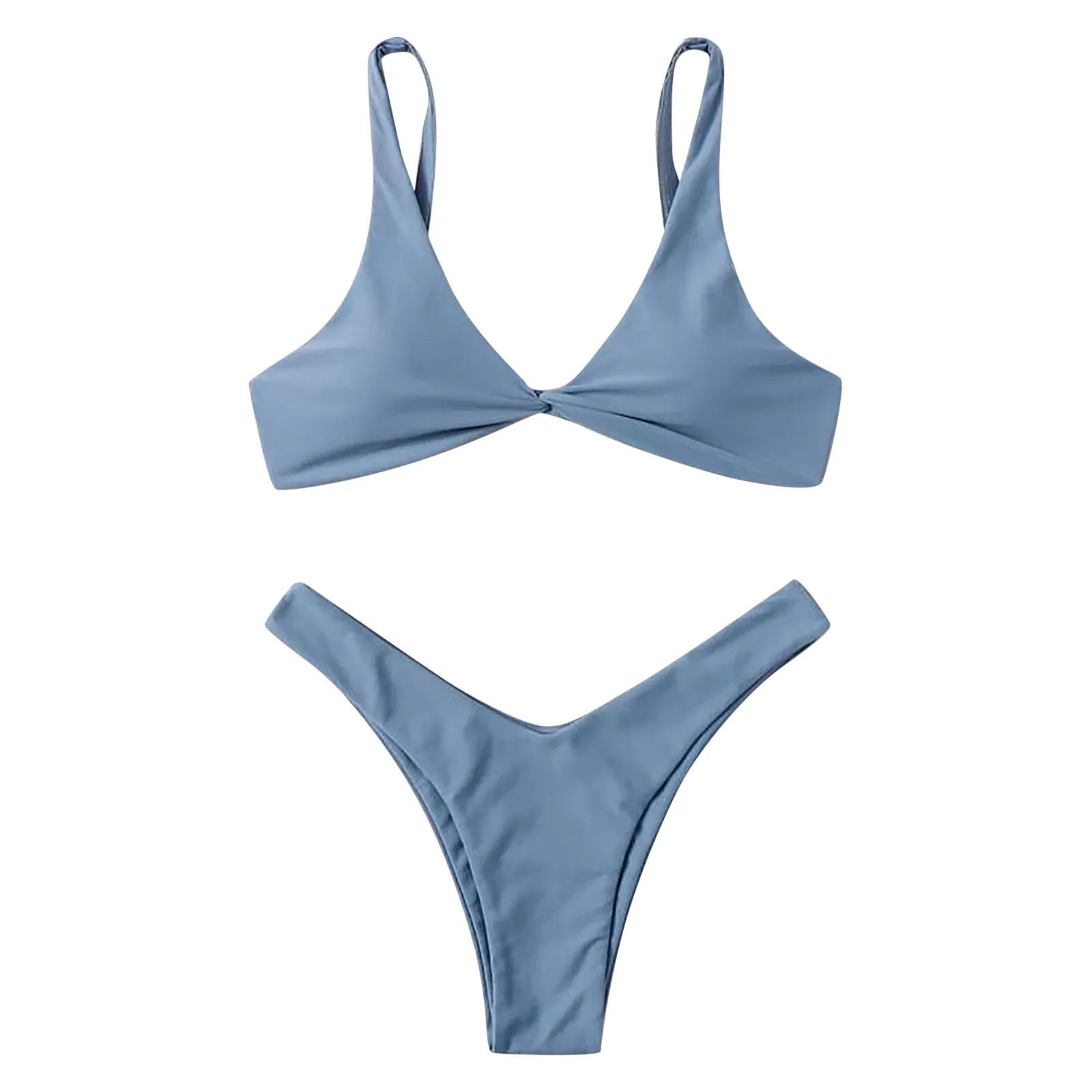 

Piece Women's Breast High One Swimsuit Sexy Contrast Gradient Split Bikini Set Swimwears Tankinis Set Swimwears Thong swimsuit