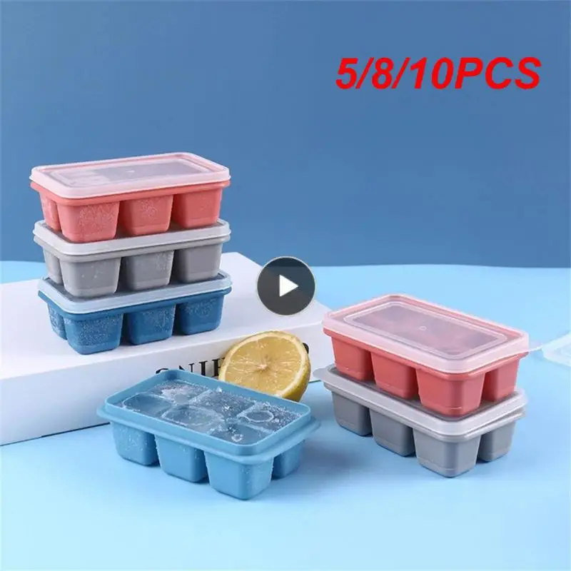

5/8/10PCS Take Out Easily. Small Square Mold Easy To Clean. Silicone Maker Large Opening
