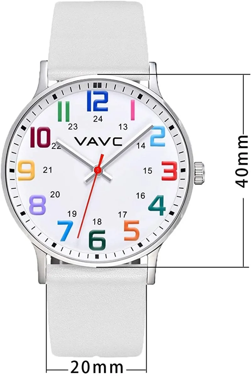 Часы женские кварцевые многоцветные с большим циферблатом и силиконовым