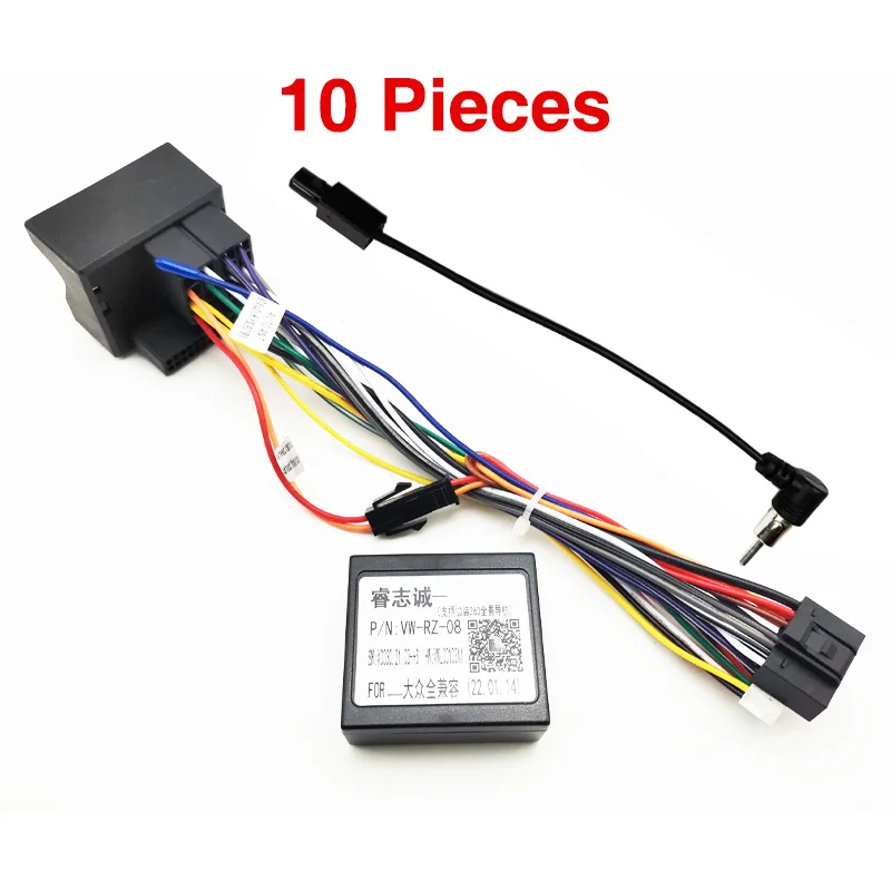 

Адаптер жгута проводов Quadlock, декодер шины CAN, SWC, Plug & Play, 16-контактный радиокабель Android, для VW PQ35 Golf Jetta Polo Caddy