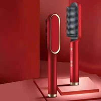 hair straight curly hair dual purpose negative ion electric heating curling infrared iron comb not hurt hair curler styling tool