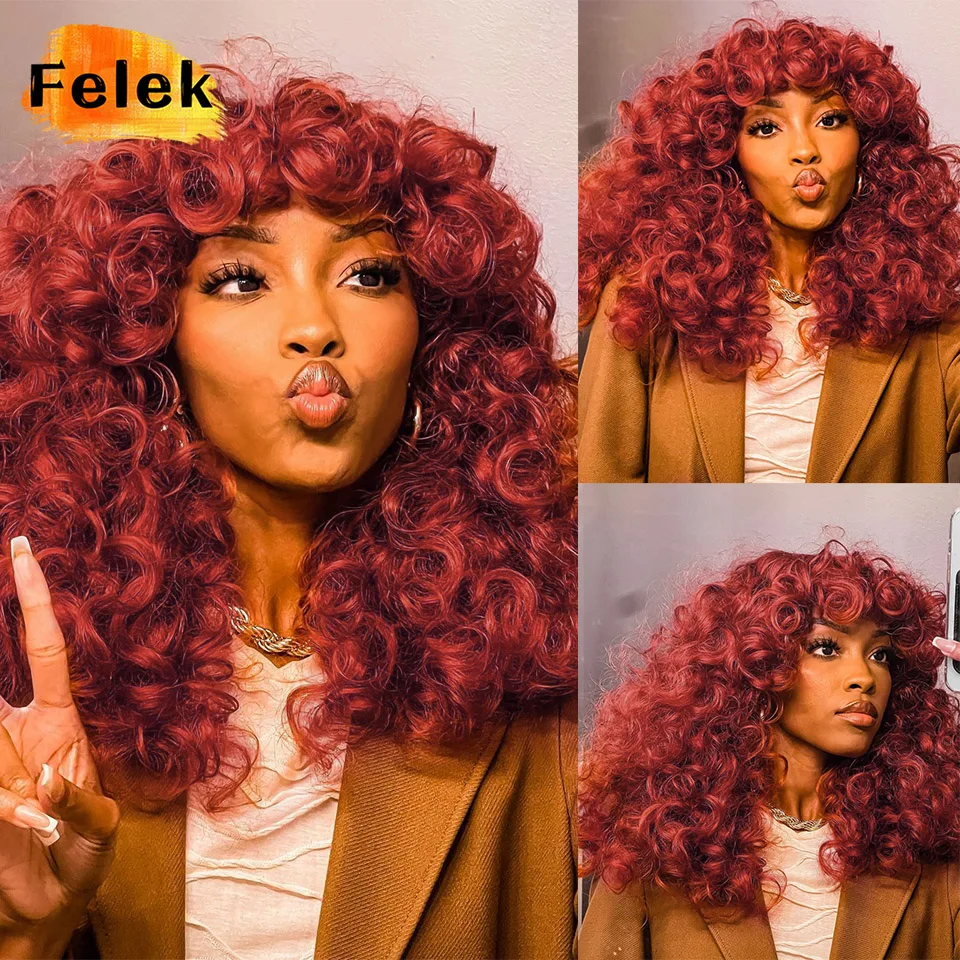 Короткий вьющийся парик с челкой большие вьющиеся синтетические волосы парики