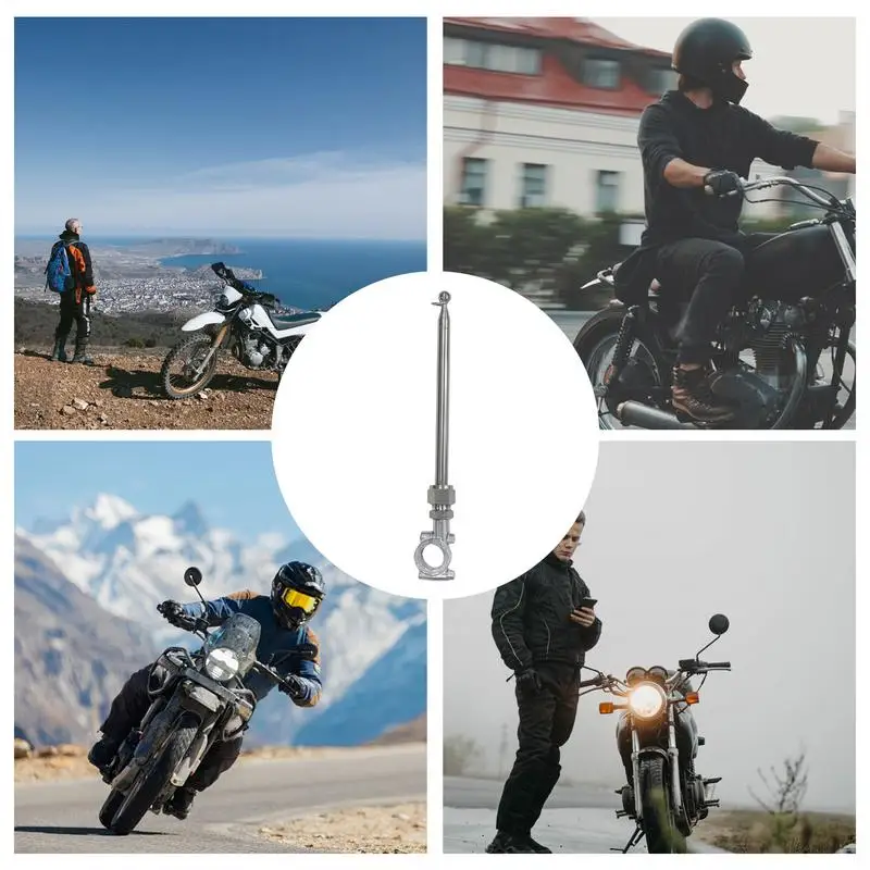 Флагшток на руль мотоцикла телескопическая подставка для флагштока аксессуары