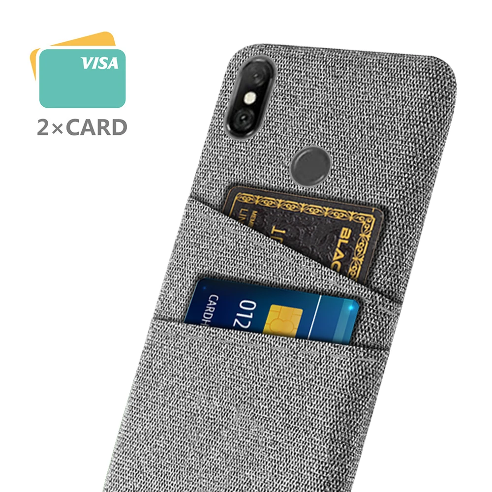 

For Xiaomi Redmi Note 5 6 Pro Case Luxury Fabric Dual Card Phone Cover For Redmi Note 5 Mi A2 A 2 lite Coque Funda Bumper
