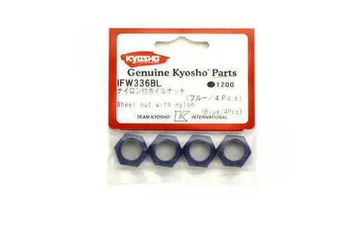 Колесная гайка Kyosho с нейлоновым покрытием синего цвета/4 шт. запчастей для RC Ifw336BL |