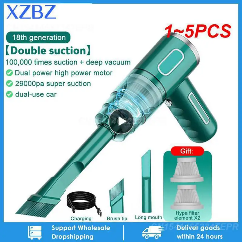 

1~5PCS Cordless Vacuum Cleaner 29000pa Strong Suction Portable Car Vacuum Cleaner Wet Use for Home Office Pet Cleaning Tools