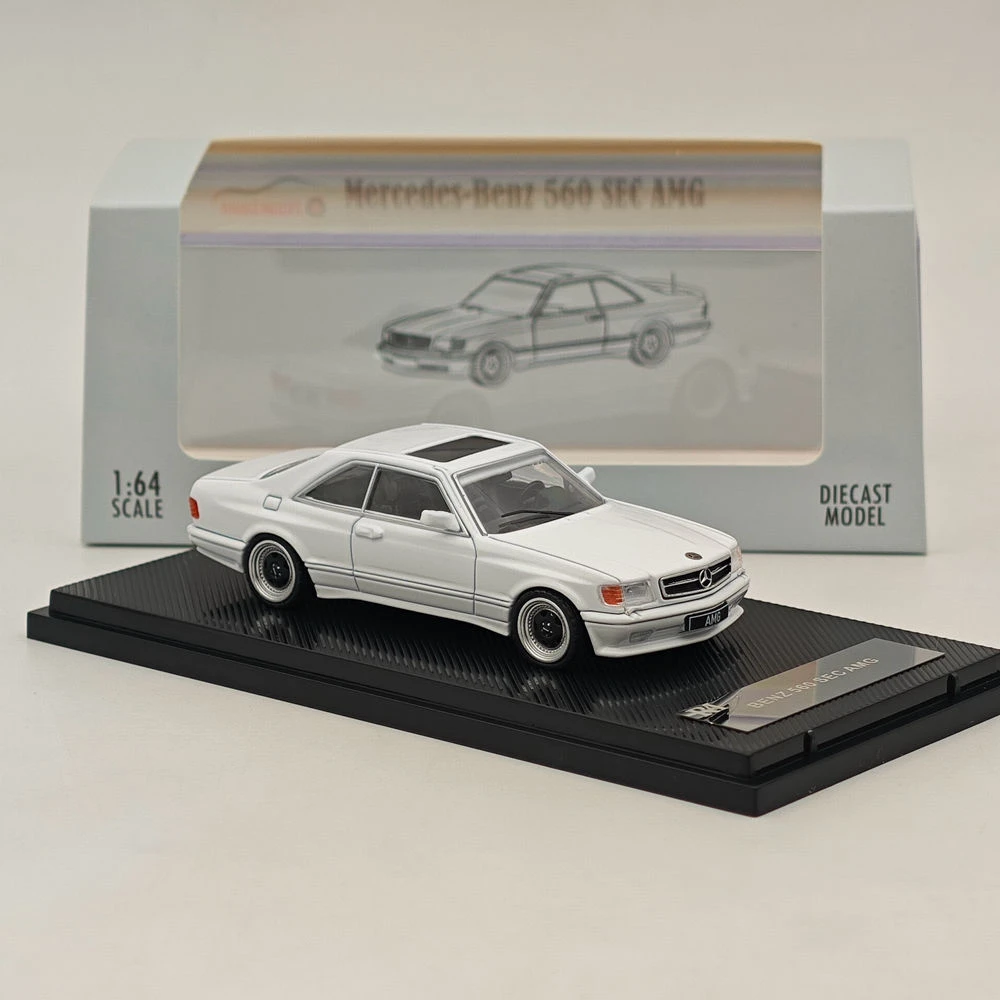 Фото Литой под давлением RM, масштаб 1:64, Mercedes-Benz 560SEC AMG W126, модель автомобиля из сплава, Коллекционная игрушка, подарок, сувенир, украшение для дисплея №5