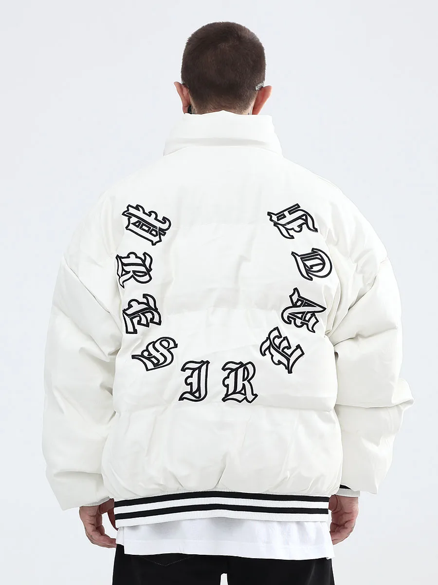 Harajuku Thick Parkas Jacket Men Cotton Solid Color Padded Jackets Casual Oversize Coat Winter Unisex puffer jacket