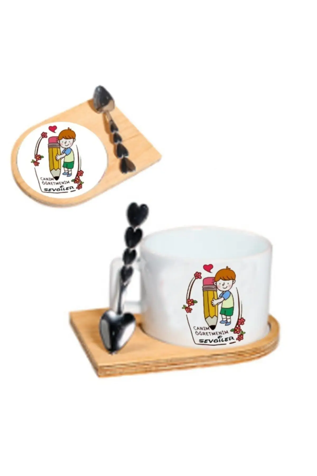 

Amazing Turkish Greek Arabic Coffee & Espresso Cup Set My dear teacher lovely ceramic cup Set with love