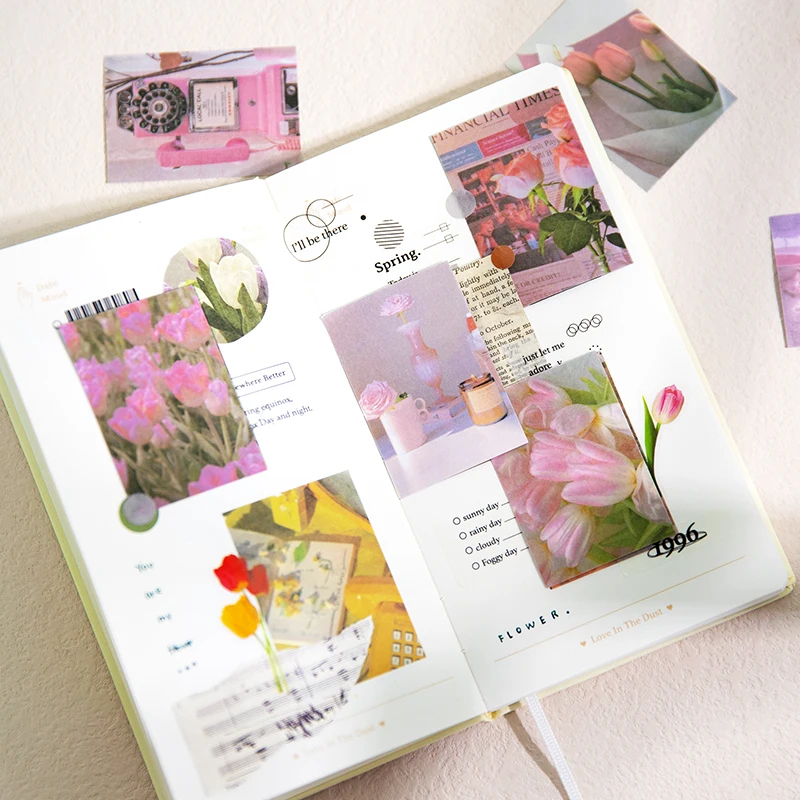 

50 Pcs/lot Landscape Stickers aesthetic Adhesive Diy Decorative Sticker book for Scrapbooking Diary Album Stationery