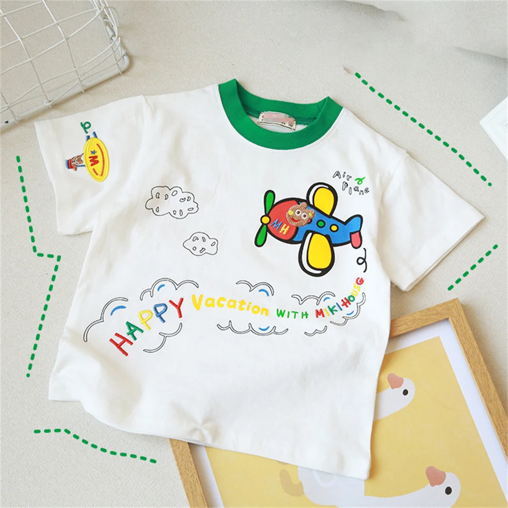 

Toddler baby Boys Girls Clothes Summer Cotton T Shirt Short Sleeve Cartoon Causal t-shirt Children Top Infant Outfit