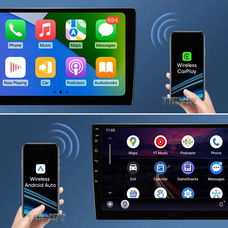 Автомобильная стереосистема Android 14 мультимедийная беспроводная Carplay Auto для HONDA FIT