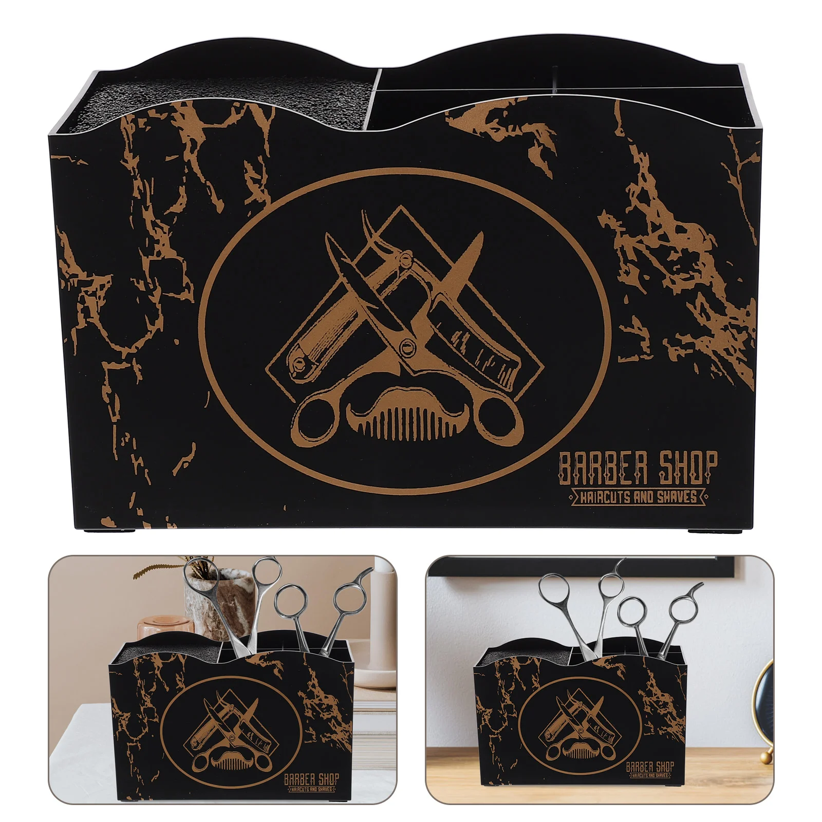 

Holder Organizer Scissor Salon Scissors Tool Hair Combs Rack Box Hairdressing Container Stylist Hairstyling Racks Hairdresser