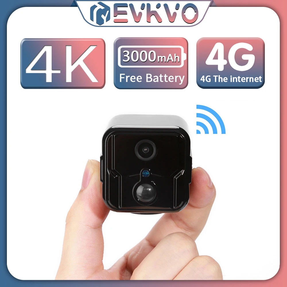 Мини IP-камера видеонаблюдения 3G 4K T9 2 МП SIM-карта ИК ночное видение циклическая