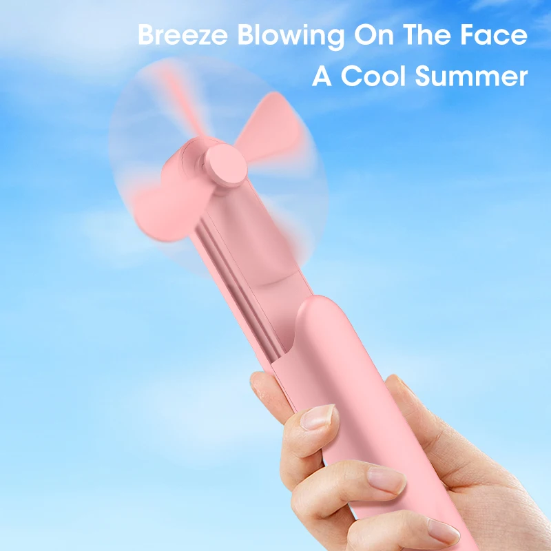 

Handheld Fan 3 IN 1 Mini Hand Fan Portable USB Rechargeable Small Pocket Fan Battery Operated Fan with Power Bank