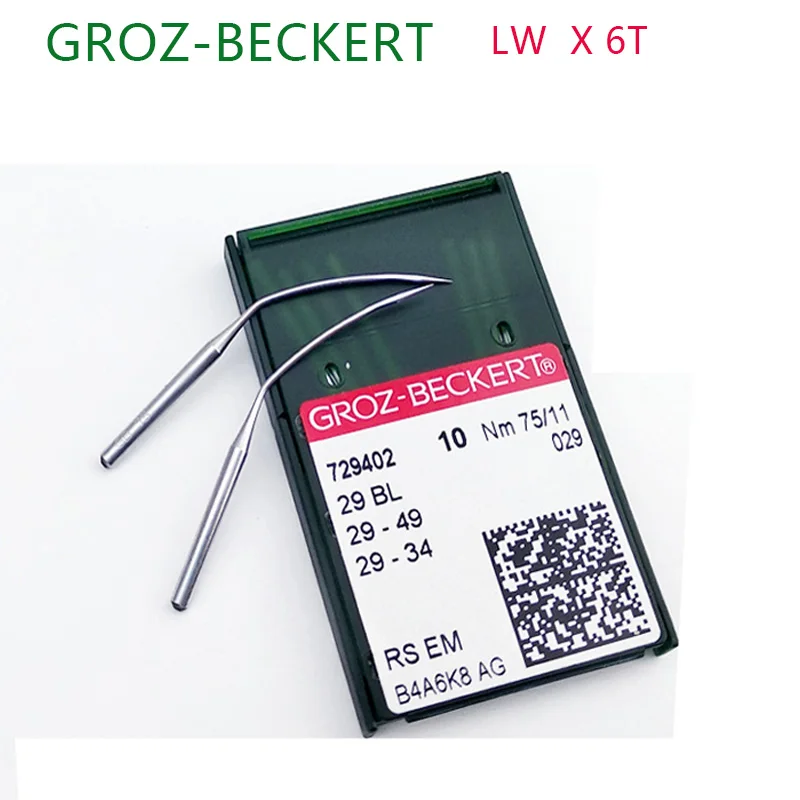 

100 шт. иглы для швейных машин GROZ-BECKERT LWx6T 29BL GEBEDUR, термостойкая титановая игла для брюк, кромок, кромок