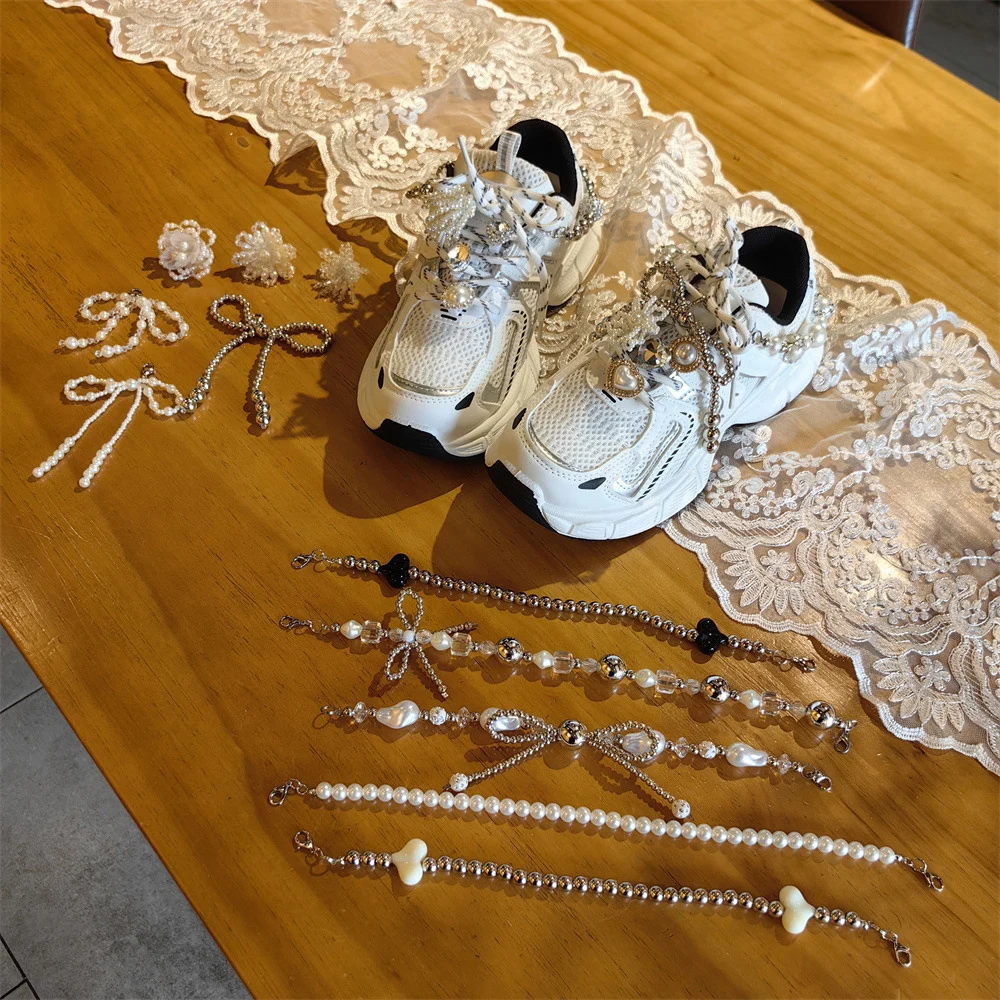 Y2K подвеска с бантом из бисера подвесной ремешок для телефона iPhone Samsung аксессуары