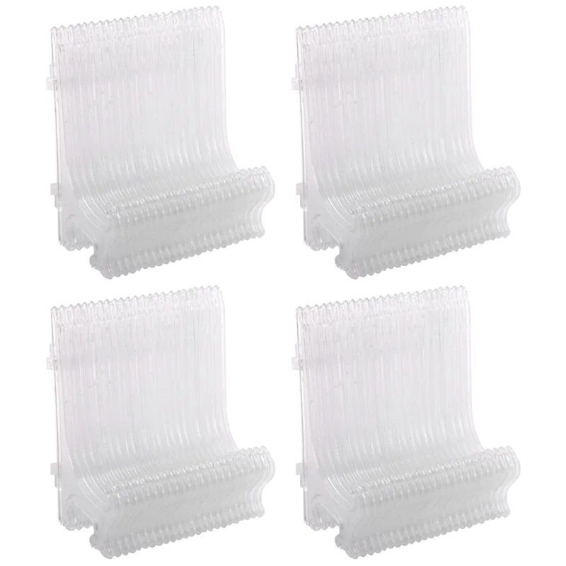 

48Pcs Clear Plastic Easels Plate Holders Display Dish Rack Picture Frame Photo Book Pedestal Holder Display Stand