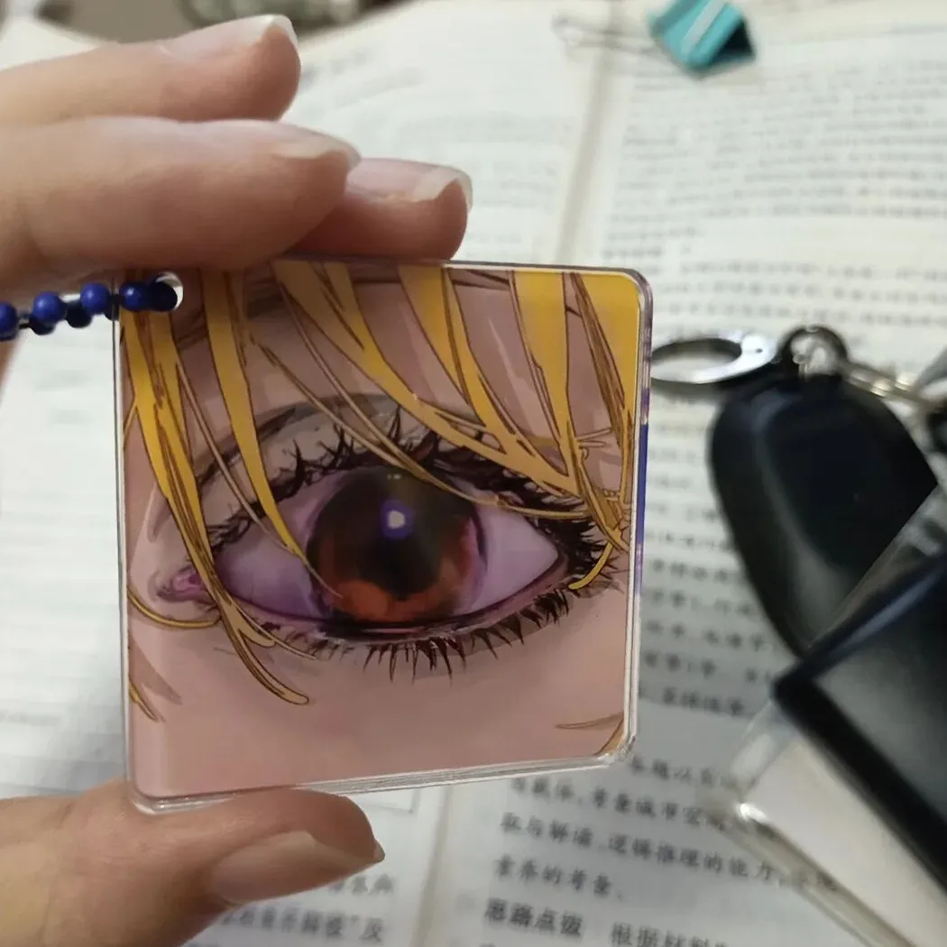 Брелок для ключей в стиле аниме Kurapika двусторонний акриловый брелок с красными