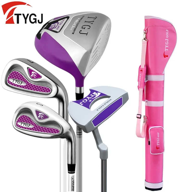 TTYGJ golf clubs ladies half set of clubs set of beginners practice clubs with bag 4pcs