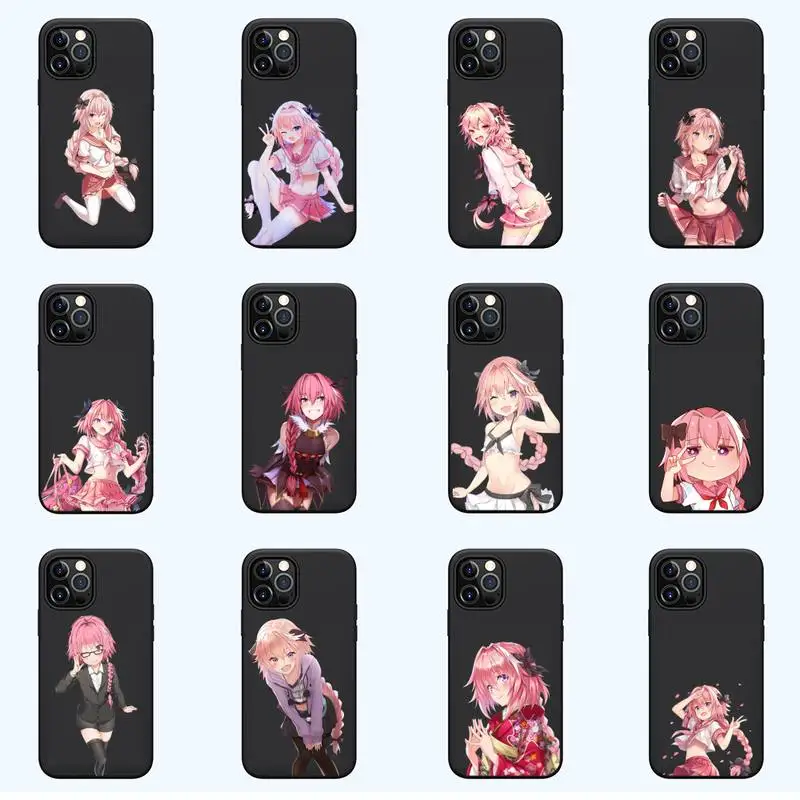 

Astolfo Anime Girl Phone Case For iPhone 13 12 11 mini pro XS MAX 8 7 6 6S Plus X SE 2020 XR