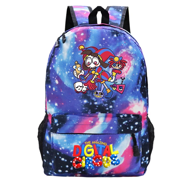 Anime The Amazing Digital Circus Jax Backpacks Pomni Student Daily School Bags Boys Girls Travel Bag Kids Back To Bookbag