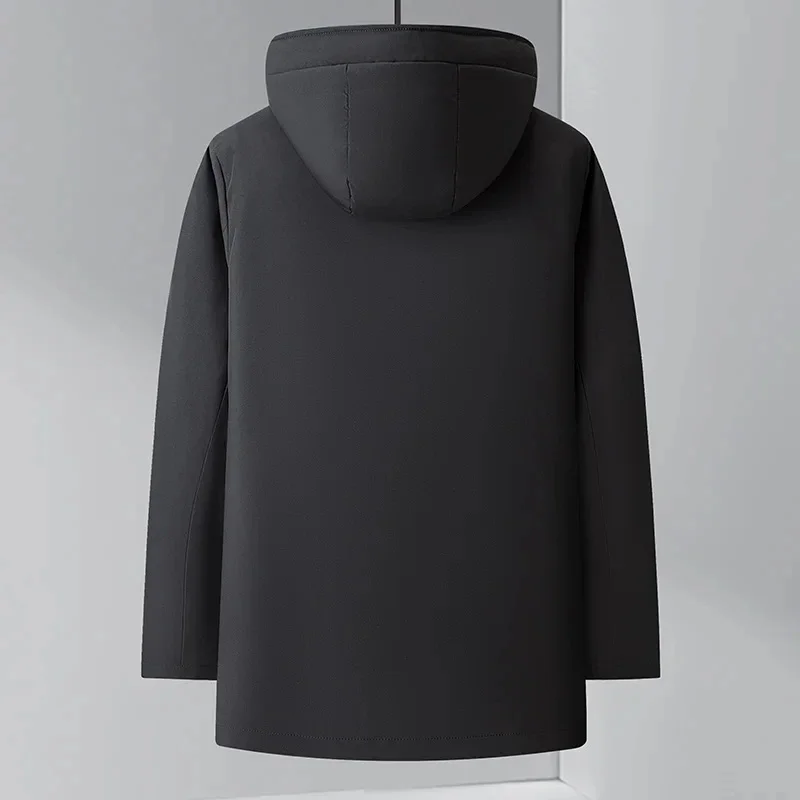 Куртка мужская со съемной внутренней подкладкой гусиный пуховик теплая