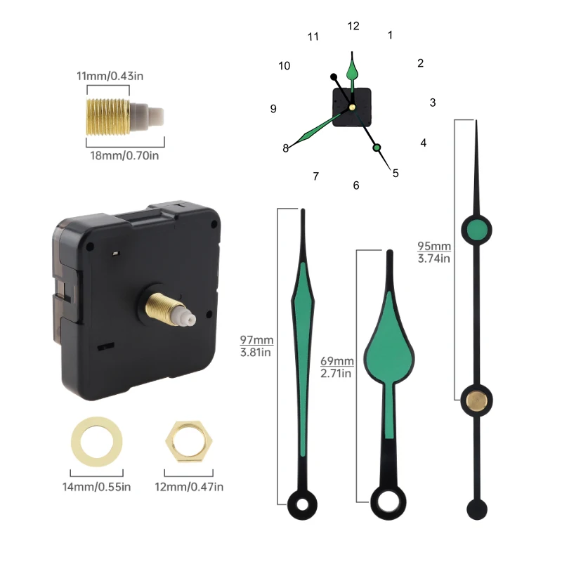 Кварцевый механизм для настенных часов