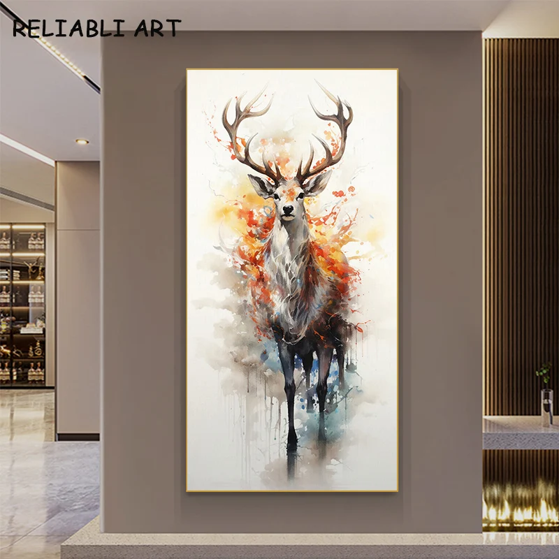 Абстрактная картина на холсте