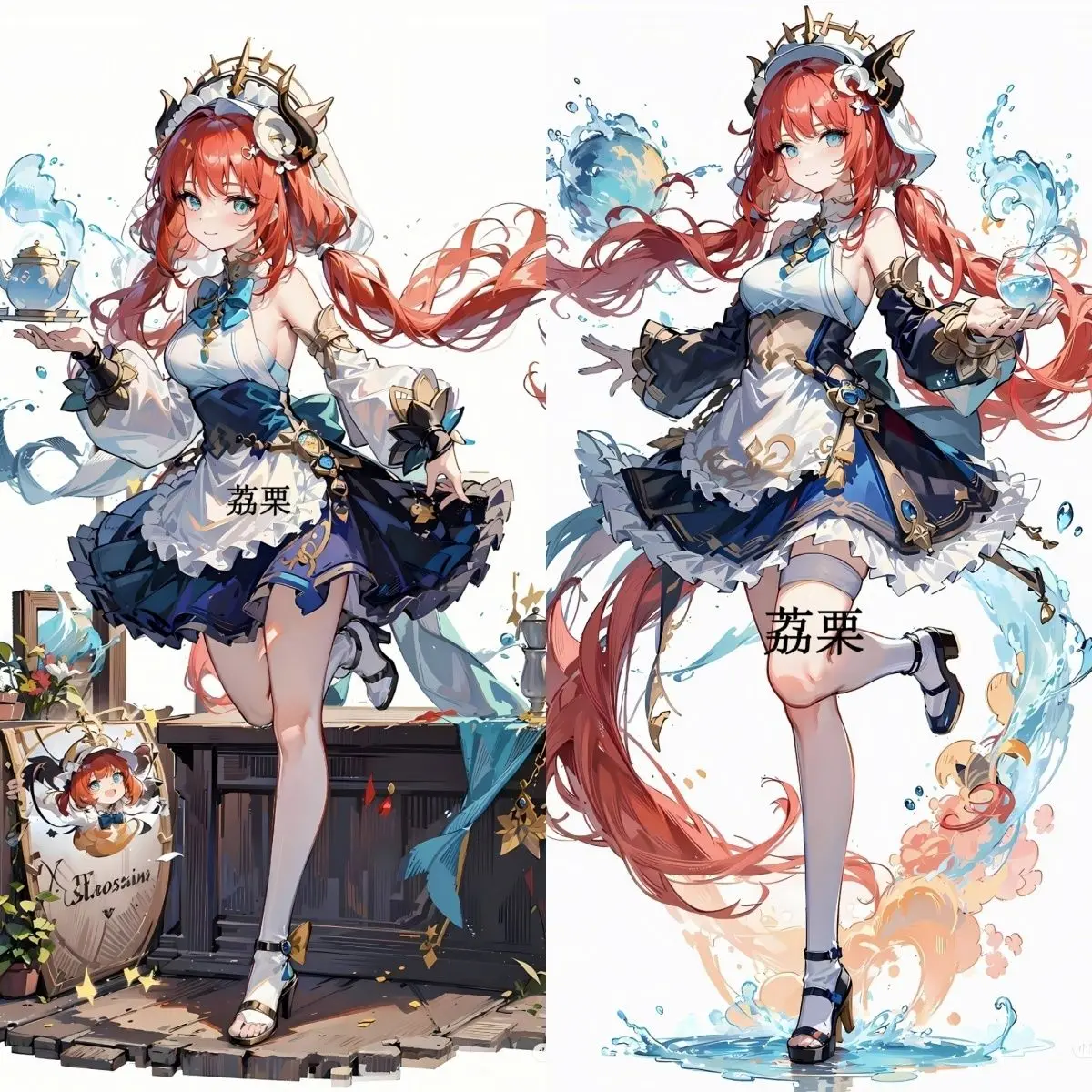 АнимеGenshin Impact Nilou акриловая подставка модель фигурка косплей держатель тарелки