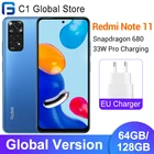 Смартфон Xiaomi Redmi Note 11, 64 ГБ128 ГБ, Восьмиядерный процессор Snapdragon 680, 33 Вт Pro, зарядка, 50 МП, четыре камеры, экран 90 Гц